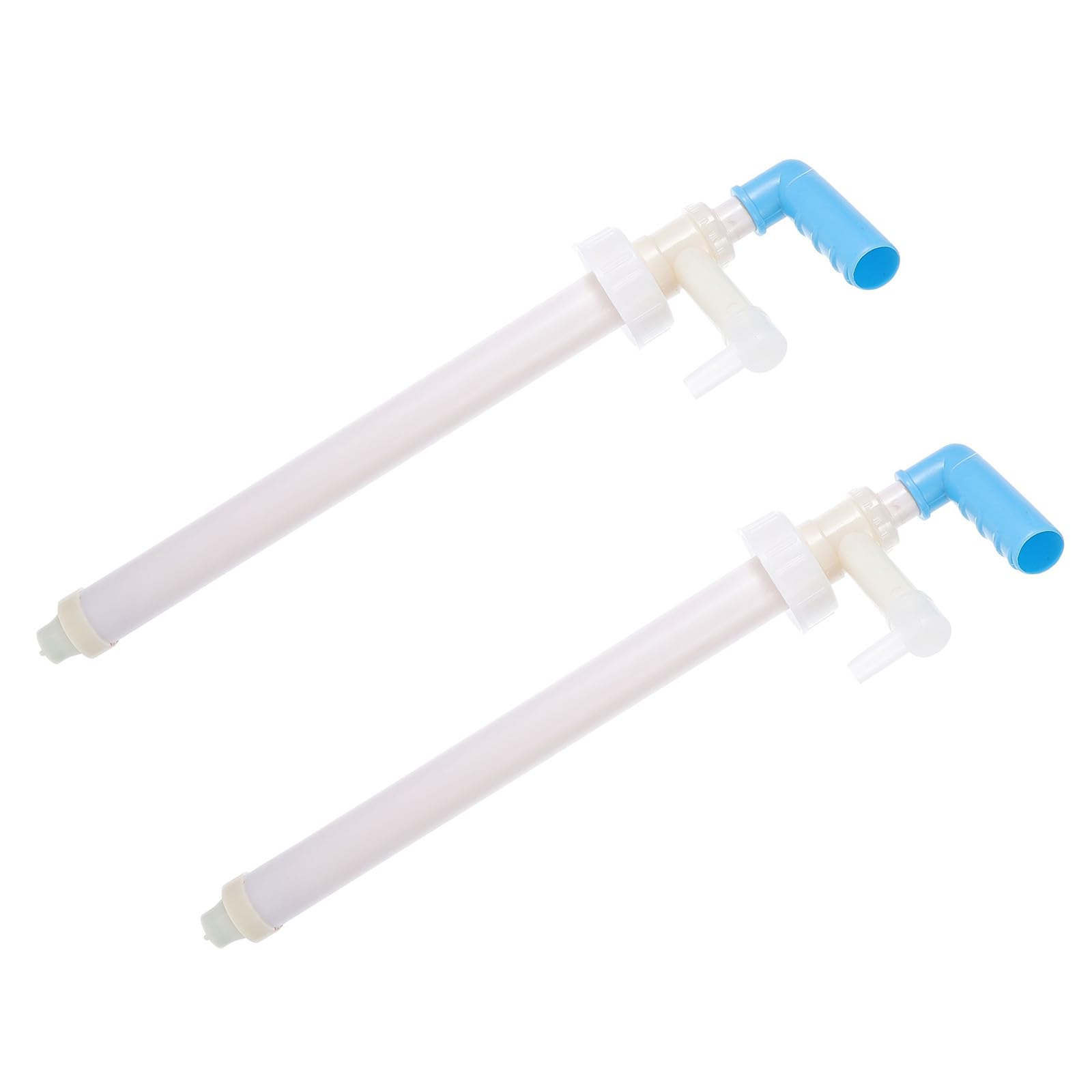 Bomba Manual de Líquido para Cubos, 2 Piezas Plástico, Blanco