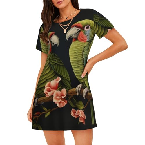 Chemise de nuit manches courtes contre la chaleur : vêtement léger femme
