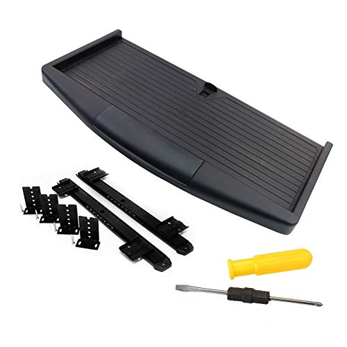 XZYY Bandeja Teclado -Soporte Portateclado Debajo del Escritorio Negras Teclado Plataformas -ABS Cajón del Teclado Extraíble Estante Deslizante Cover