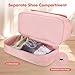 Wedama Travel Duffel Bag, Large Weekender Bag for Women with Shoe Compartment, Carry on Overnight Bag with Toiletry Makeup Bag, Gym Duffel Bag Travel Tote Bag for Travel Gym Camping Hospital, Pink