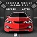 RockRose 5% Premium Carbon Car Window Tint 20 in x 10FT 2PLY Charcoal Privacy Film Heat, UV, and IRR Block Tint for Cars or Home Adhesive Film Easy Shrink, Plotter Friendly Pro Grade