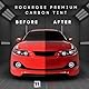 RockRose Charcoal 2PLY Premium Carbon 35% VLT Window Car Tint 50 cm X 1.5M Professional Window Tint Wärme-, UV- und IRR-Block Tint für Autos oder Gebäude Klebefolie Easy Shrink, Plotter Friendly