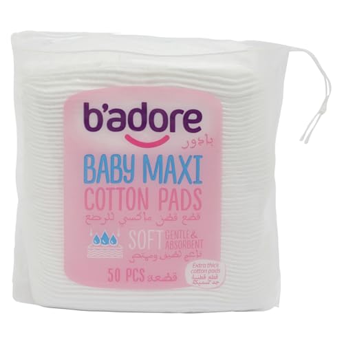 BAdore Baby Maxi Cotton Pads 50-Piece