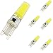 Produktbild 5 Stück G9 LED Leuchtmittel 5 W AC 220  240 V COB LED Lampe, kaltweiß 6500 K Abstrahlwinkel von 360 Grad, geeignet für Küche Büro