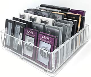 byAlegory Acrylic Makeup Eyelashes 'Lash' Organizer w/ Removable Dividers Designed To Stand & Lay Flat 8 Space False Eye Lash Extension Cosmetic Storage - Clear byAlegory Acrylic Makeup Eyelashes 'Lash' Organizer w/ Removable Dividers Designed To Stand & Lay Flat 8 Space False Eye Lash Extension Cosmetic Storage - Clear