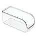 Price comparison product image iDesign 66830 Linus Sugar Sachet Holder, Compact Coffee Accessories, Clear, 5.3x11.43x5.08 cm