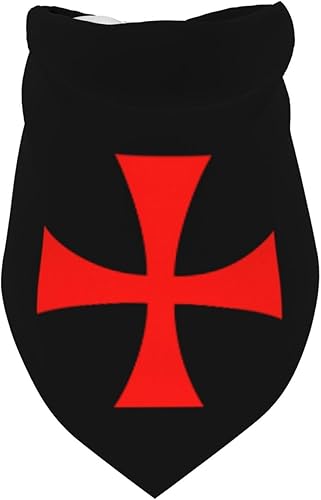 Miniatura 3 de Symbol of The Knights Templar - Pañuelo para perro, bandana para mascotas, baberos para mascotas