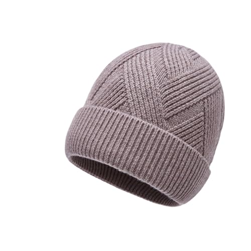 Bonnet d'hiver chaud en tricot épais pour homme et femme protection anti-froid