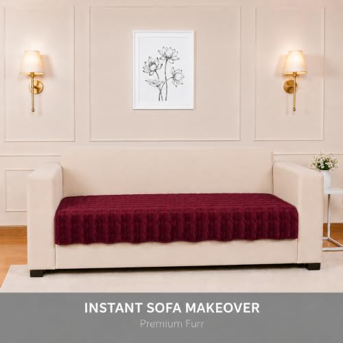 Image of STITCHNEST 'Haven Soft Series' 23 Seater Sofa Cover |Premium Velvet Fabric, Washable & Durable Furniture Cover for Modern Living Rooms