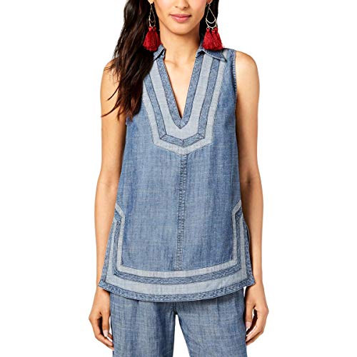 Trina Turk Women's Pleasanton Top, Indigo, Extra Small Trina Turk Women's Pleasanton Top, Indigo, Extra Small