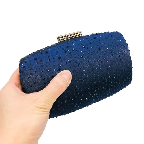 Image of Boutique De FGG Women's Crystal Clutch Evening Bag Bride Handbags for Wedding Party Diamond Rhinestone Clutch Purse,Mini,Mini