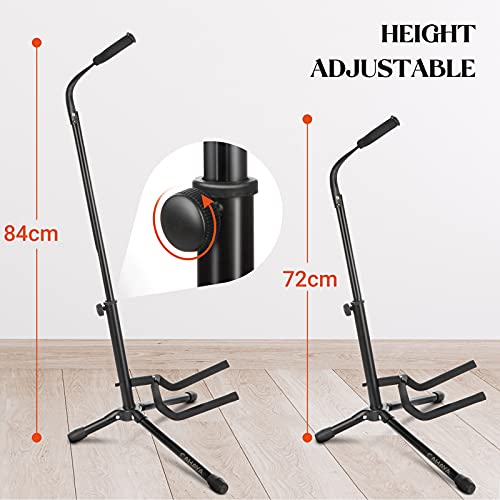 CAHAYA Support de Guitare Pliable et Détachable avec Support de Cou en Mousse Adapté pour Guitare Acoustique, Classique… - Les Beatles, Paul McCartney, John Lennon, RIngo Starr, George Harrison CAHAYA Support de Guitare Pliable et Détachable avec Support de Cou en Mousse Adapté pour Guitare Acoustique, Classique… – Image 5
