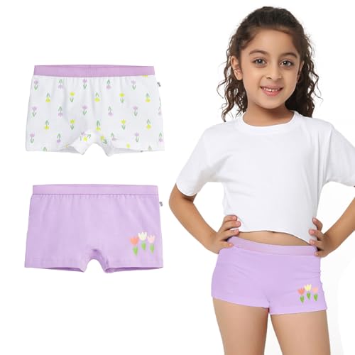Image of YouGotPlanB Cotton Trunks for Girls | Ages 4-16 | Stretchable Trunks for Kids | Snug-Fit | Perfect for Active Girls
