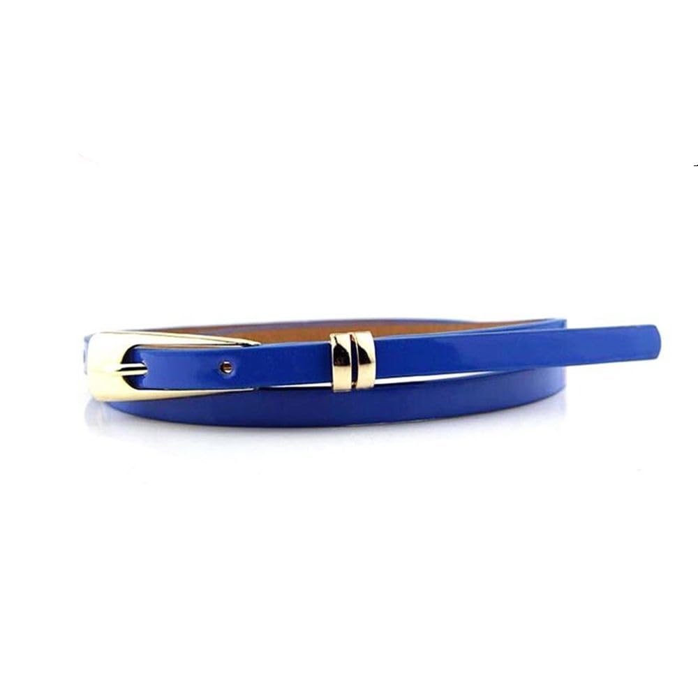 Ceinture fine en cuir synthétique confortable pour jeans et robes de femme