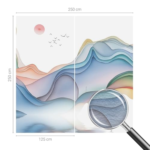 Papier peint paysage onirique pour créer une ambiance apaisante dans la chambre