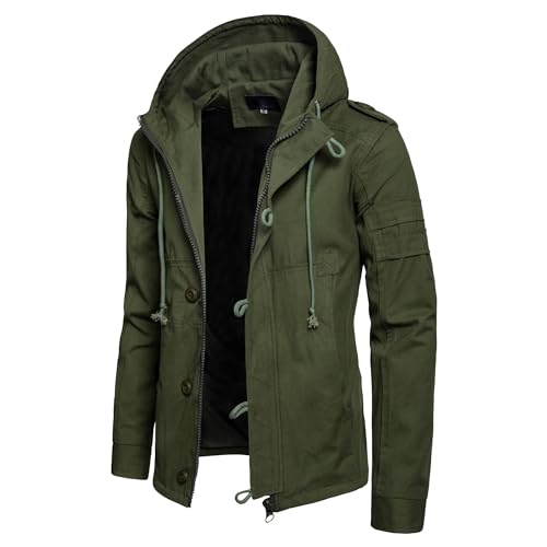 Army jacket homme en coton épais pour les balades en plein air
