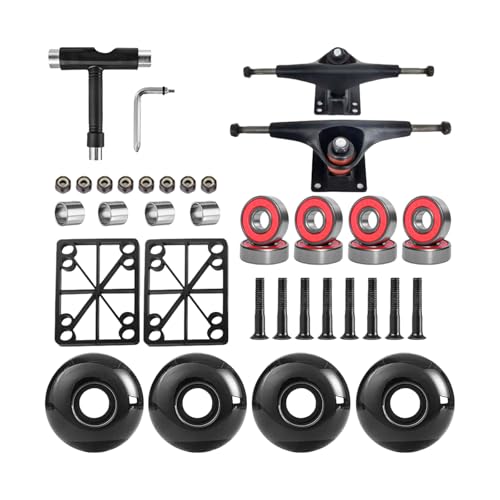 Pont de skateboard 12,7 cm aluminium haute résistance matériel skate double kick