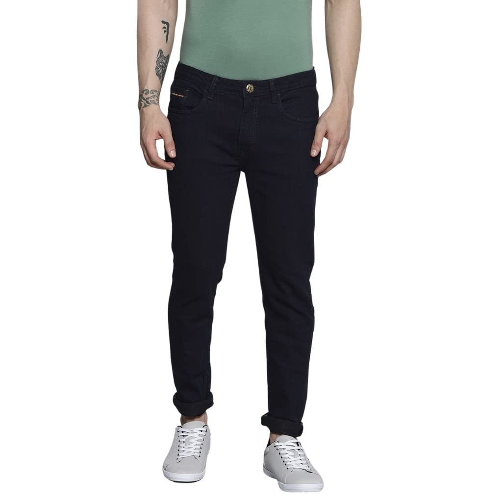 the indian garage co Men's Skinny Fit Mid Rise Jeans-picture-20