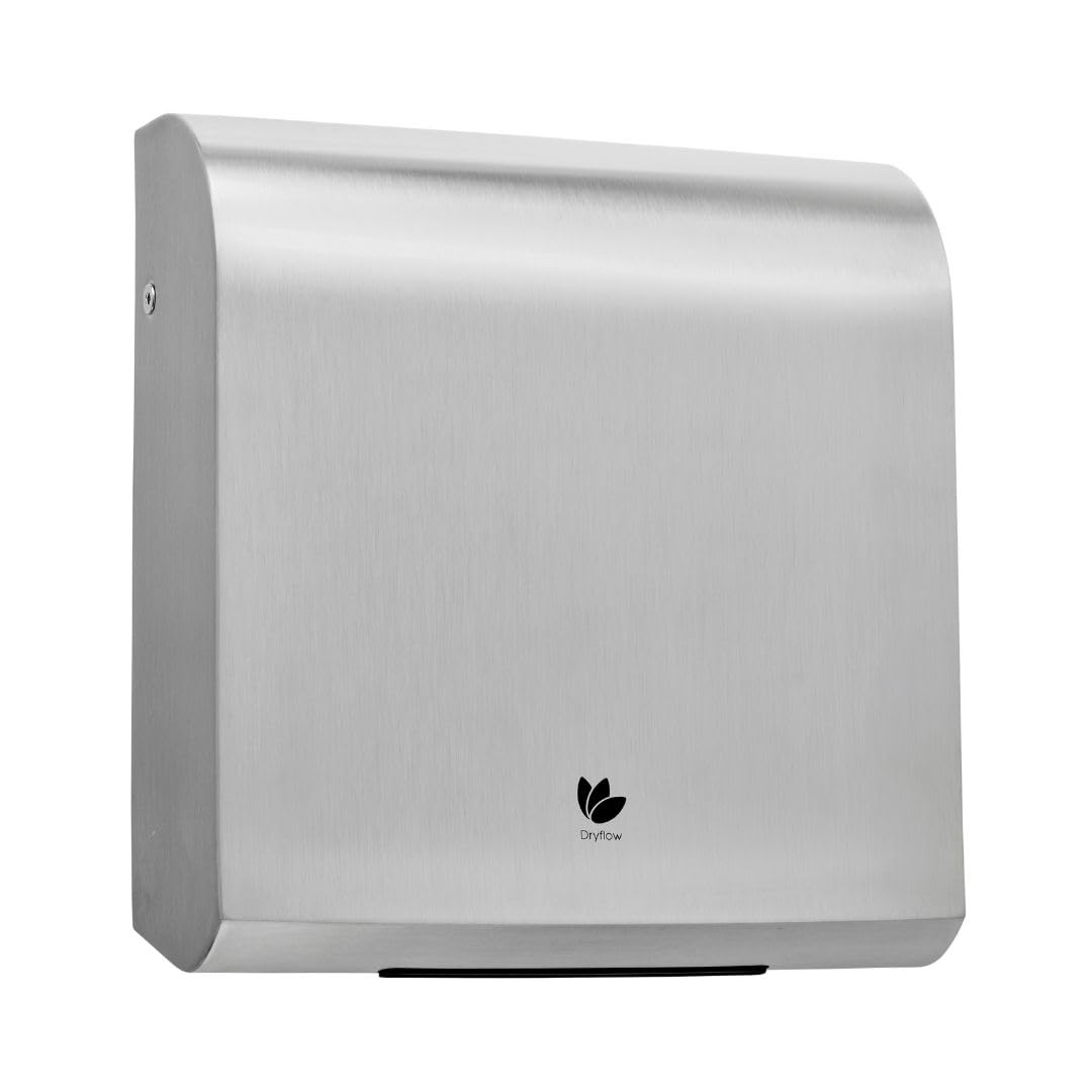 EcoWave Hand Dryer Brushed Satin Stainless Steel Commercial Thin Blade Style Technology