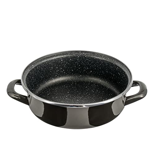 Tegame Antiaderente Home Stone 20 Cm - In Pietra, Colore Antracite, Con 2 Manici - Foto 6