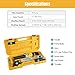 Yescom 3-Jaw Hydraulic Gear Puller Set 5 Ton Wheel Bearing Pulling Separator w/Case