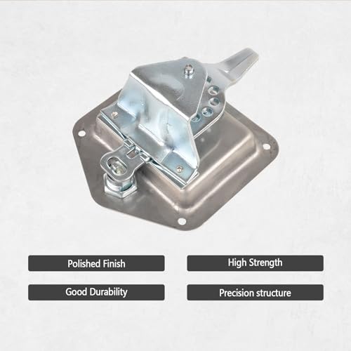 FGJQEFG Tool Box Latch T Handle Latches with Lock,Trailer Door Latch with Gasket and Keys,Highly