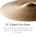 Zildjian K Series Dark Crash Cymbal - 17 Inches Thin