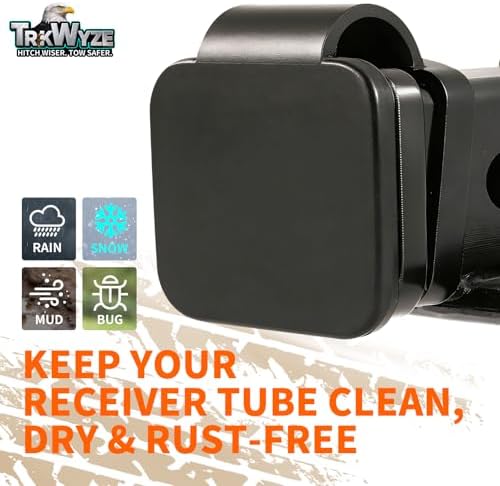 TrkWyze Hitch Cover, UV-Resistant, Heavy-Duty One Piece Construction - 1