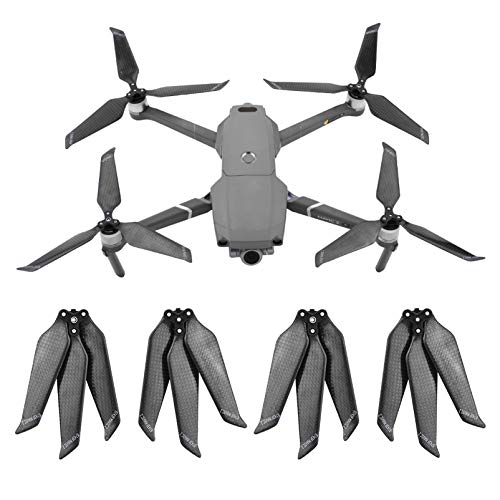 iEago RC 2 Paar Faltbarer Kohlefaserpropeller Geräuscharme 8743F Requisiten Schnellspanner CW & CCW Blade für Mavic 2 Pro & Zoom Drone (Nicht für Mavic PRO) Cover