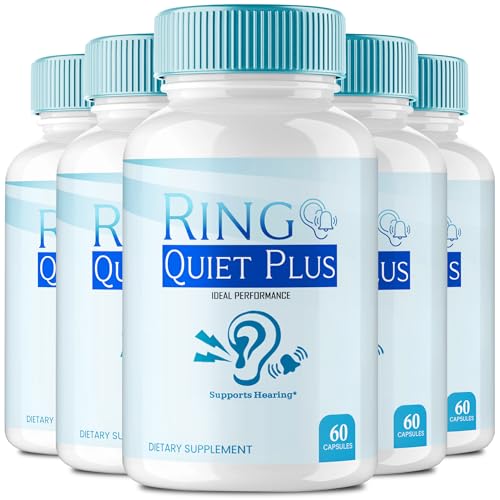 Ring Quiet Plus Tinnitus Relief for Ringing Ears Capsules, Ring Quiet Plus for Tinnitus, Ear Health Support Supplement, RingQuietPlus Advanced Formula All Natural Pills Reviews (5 Pack)