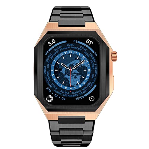 diosbras AbvEHb`p P[X for Apple Watchp oh Jo[ XeX P[X XeX xg 45mm ̌^ Series 9/SE/8/7/6/5/4/3/2/1ɑΉ (XN[X ubN[YS[