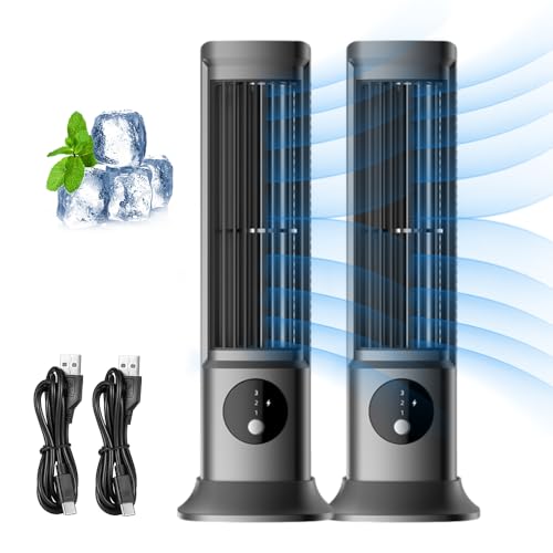 Cooling Ace Portable Air Conditioner, 2026 New Tower Fan with 3 Speeds Lmwing Cooling Ace Usb Charging Airconditioner Windowless for Bedroom Office Home (1)