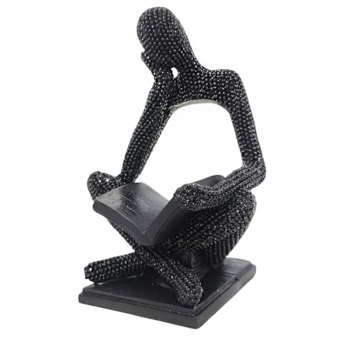 Leitor Estatueta Decorativa Leitura Abstrata Homem que Lê Decoração Ornamento Elegante Estátua Pensa