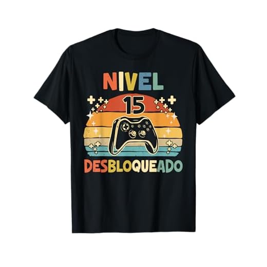 Nivel 15 Desbloqueado Gamer 15 Años Niño Nivel 15 Unlocked Camiseta