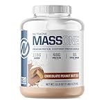 NutraOne Massone Mass Gainer Protein Powder Gain Mass Protein Meal Replacement (Chocolate Peanut Butter - 7 lbs.)