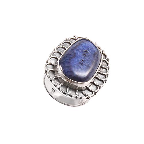 Bague en argent turc originale en druzy, le cadeau parfait pour des fiançailles mémorables