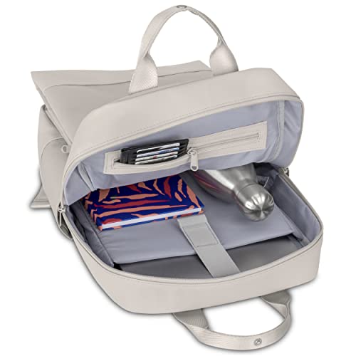 Johnny Urban Rucksack Damen & Herren Beige - Jona Large - Stylischer Tagesrucksack mit Laptopfach für Uni, Business, Schule - Nachhaltig - Wasserabweisend – Bild 6