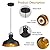 ALAISLYC Black Farmhouse Pendant Lights Matte Pendant Lighting for Kitchen Island Industrial Adjustable Height Vintage Dome Hanging Light Fixtures for Barn, Dining Room 3 Packs