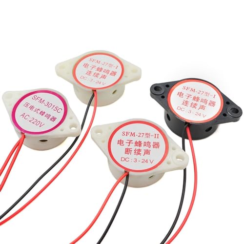 1Pcs 30 * 15MM 220V AC 110dB Continuous Audible Buzzer SFM-27 Piezoelectric Active Buzzer 3015 Piezo Buzzer with 110mm Wire