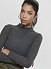 ONLY Women's Onlemma L/S High Neck Top Noos JRS Long Sleeve Shirt, Dark Grey Blend, XS #5