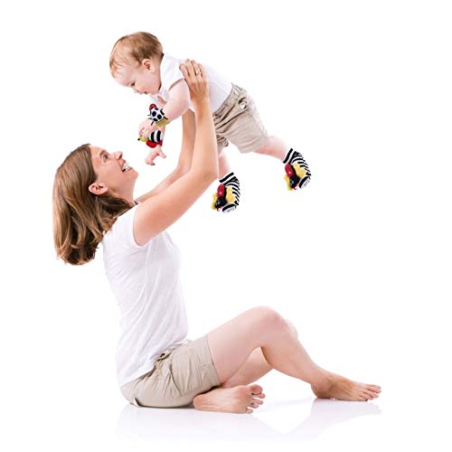 Toyvian 1 Conjunto de Meias de Bebê de Inseto Macio de Abelha Brinquedos Chocalhos para O Pulso E Me