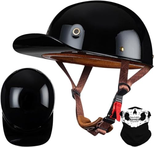 Casque bol rétro moto vintage pour balades urbaines en scooter et custom