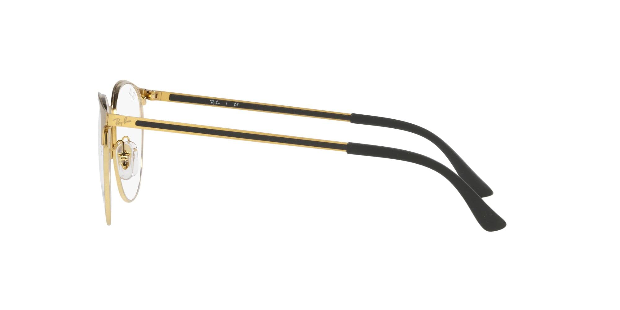 Ray-Ban Opaski na okulary Unisex Dorosły, Matte Gold On Gold/Demo Lens, 51MM