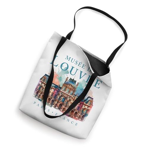 Bolso tote con diseño acuarela del Museo del Louvre miniatura 2