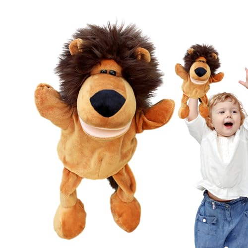 Jouet de marionnette – Figure de ventriloquie, d'animal à Bouche Ouverte, portatif | Conception d'interaction Parent-Enfant Amusante pour Les Qui apprennent Un Jeu créatif