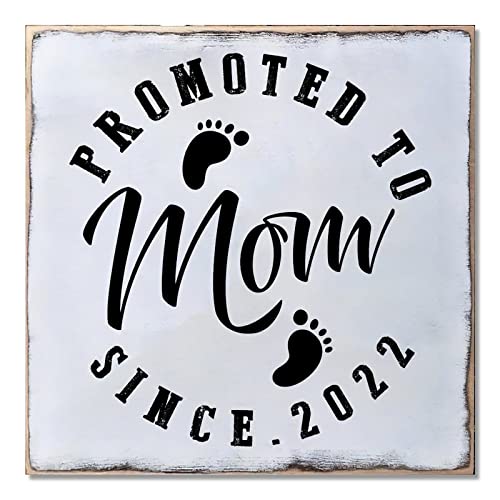 Cadeau maman panneau en bois suspendre 40 cm pour fête des mères et baby shower