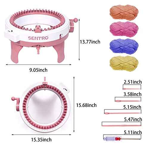 Knitting Machine，22 Needles Smart Knitting Loom Machine with Ro