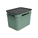 Produktbild Rotho Brisen 2er-Set Aufbewahrungsbox 16l mit Deckel, Kunststoff (PP recycelt), grün, 2x16l (36.5 x 26.5 x 26.0 cm)