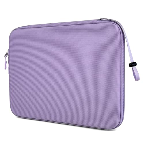 Image of MOCA EVA Hard Laptop Sleeve for 14 inch - 15 inch Laptop MacBook Air 15, HP 15s, Dell Inspiron 15, ASUS Vivobook 15 | Tailored Fit 14.5x10.2 Inch Internal Shockproof Cover Purple