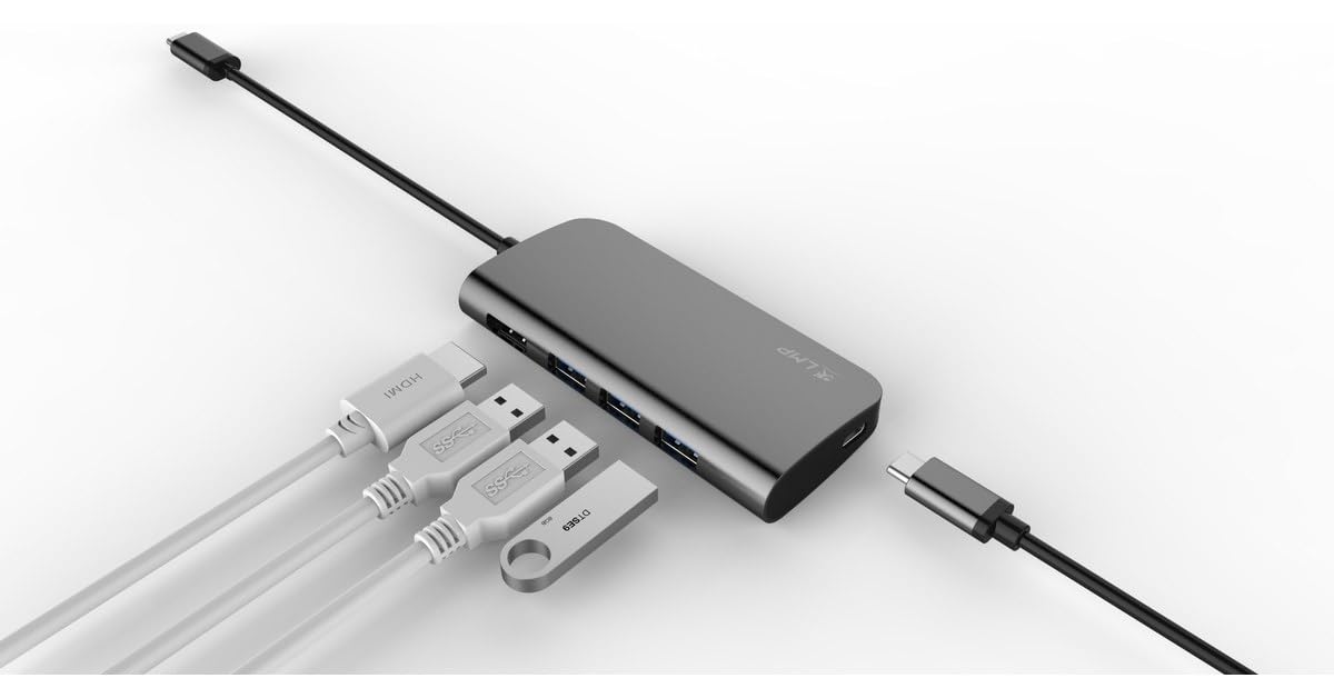 USB-C Video Hub 5 Port HDMI, Space Grey - Image 4